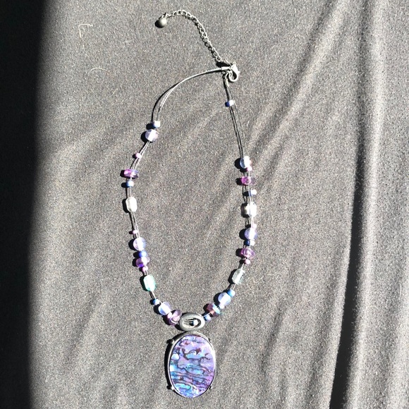 Chico's Jewelry - Purple and blue string of beads necklace